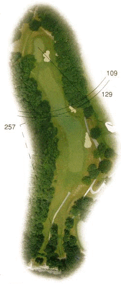 13th hole overview